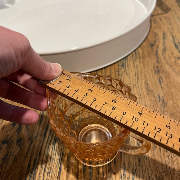 🩷 Beautiful vintage pink depression glass cream and sugar set - Picture 10 of 10